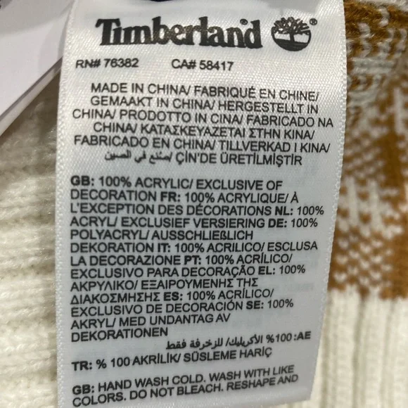 NWT Timberland winter scarf - Picture 4 of 4
